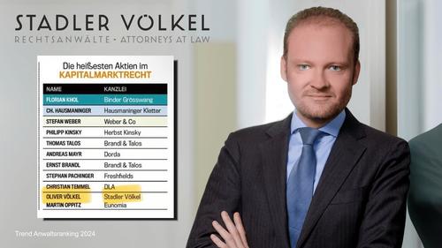 Oliver Völkel in the TREND lawyer ranking 2024