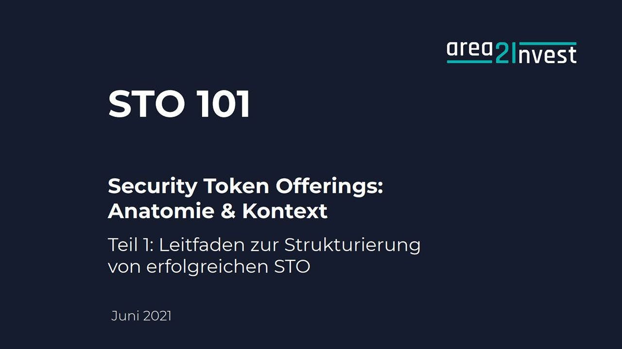 Whitepaper: Security Token Offerings (STOs) - Anatomy and Context
